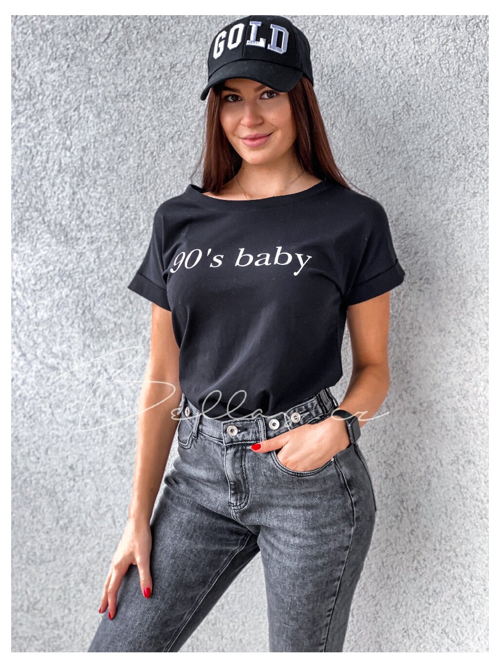 -Dásmké tričko Baby Černá
