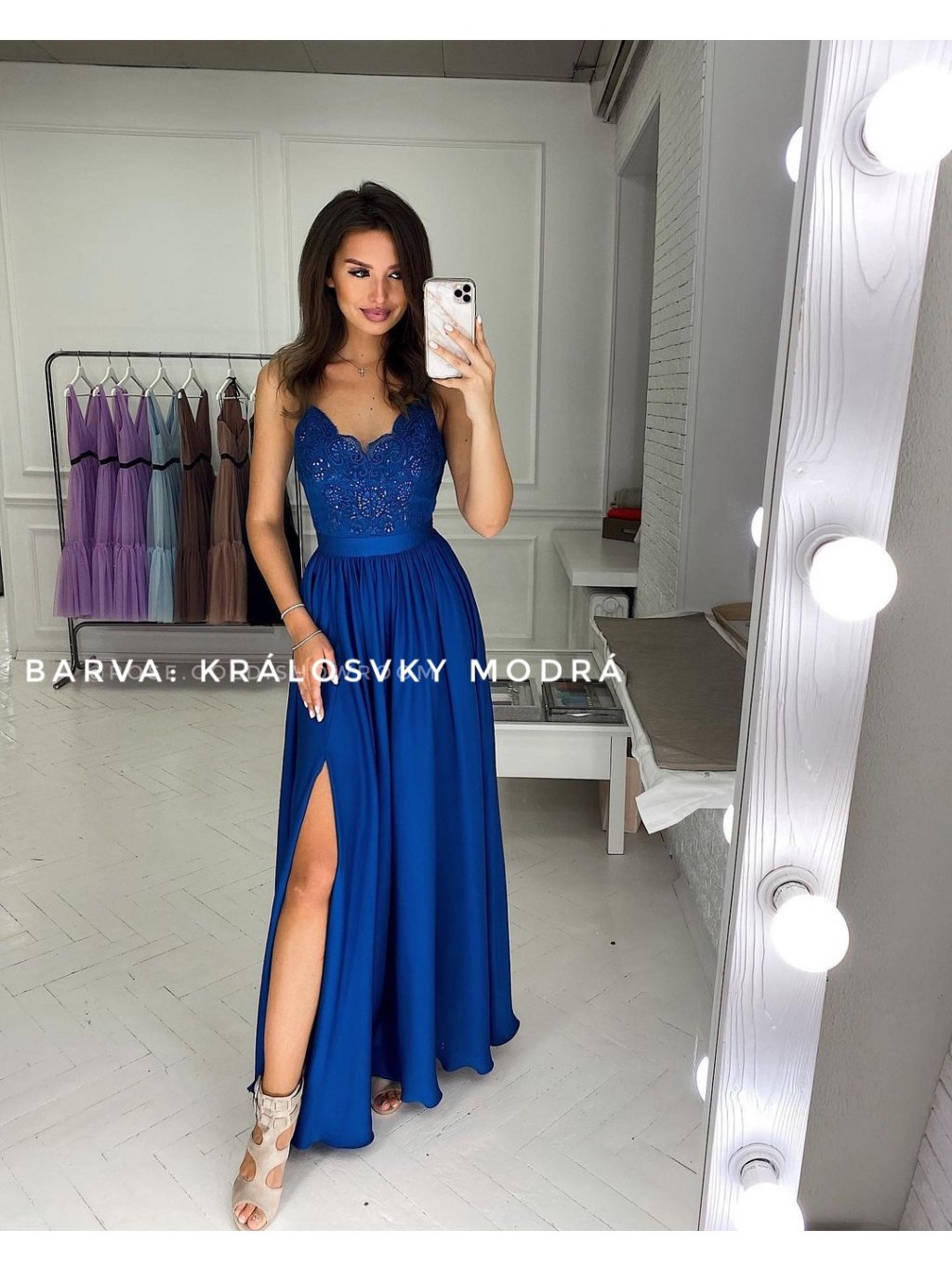 Dámské společenské šaty Angel/  Královsky modrá